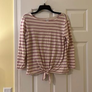 Old Navy front tie mariner shirt, size small